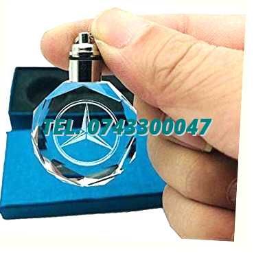 Breloc Sticla Cu Led 6 Culori Mercedes