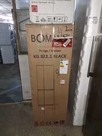 Нов черен хладилник с фризер Bomann 175 литра