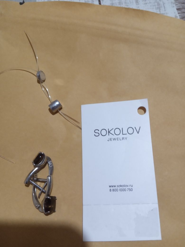 Серьги Sokolov серебро