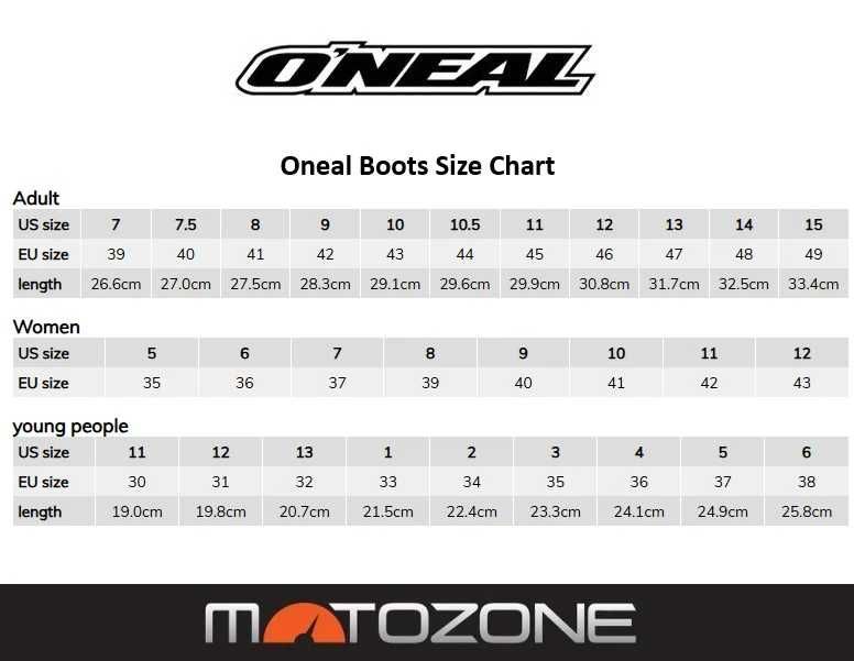 Детски мотокрос ботуши ONEAL TRIBUTE, номер 37 Black/Gray