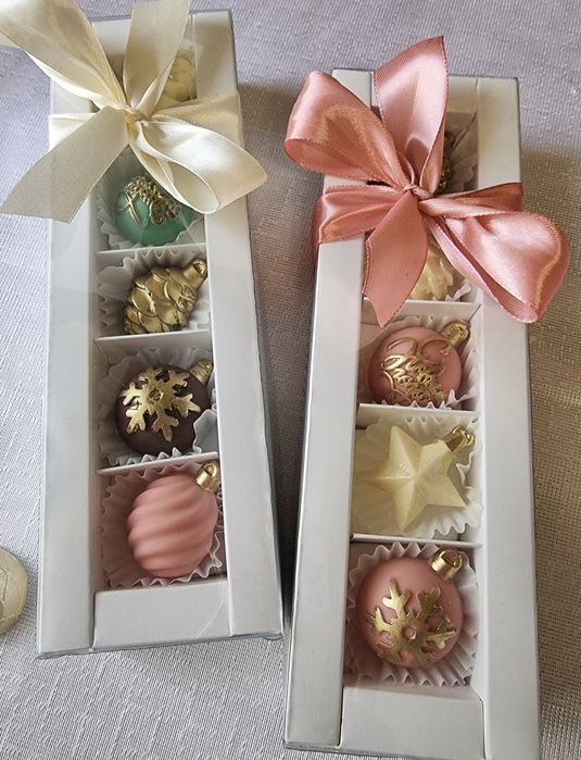 Подарочный набор на новый год из бельгийского  шоколада