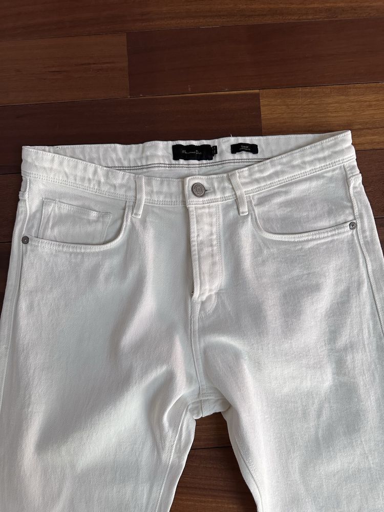 Мъжки бели дънки Massimo Dutti