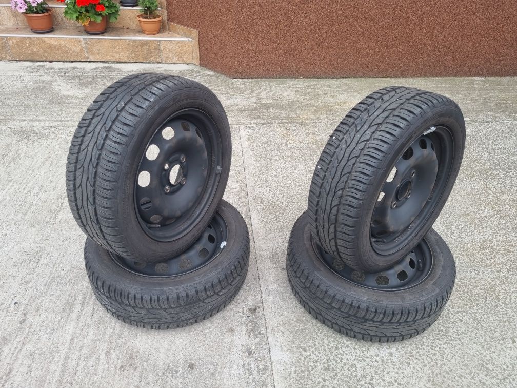 Jante Ford R15 4x108 cu anvelope vară Debica 195/50R15 ca Noi!