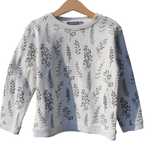 Bluza Loudly 4-5 ani, 104-110, bumbac organic, fete, alb, verde