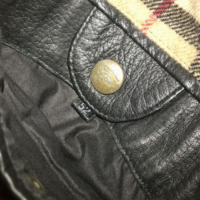 Geaca de piele burberrys
