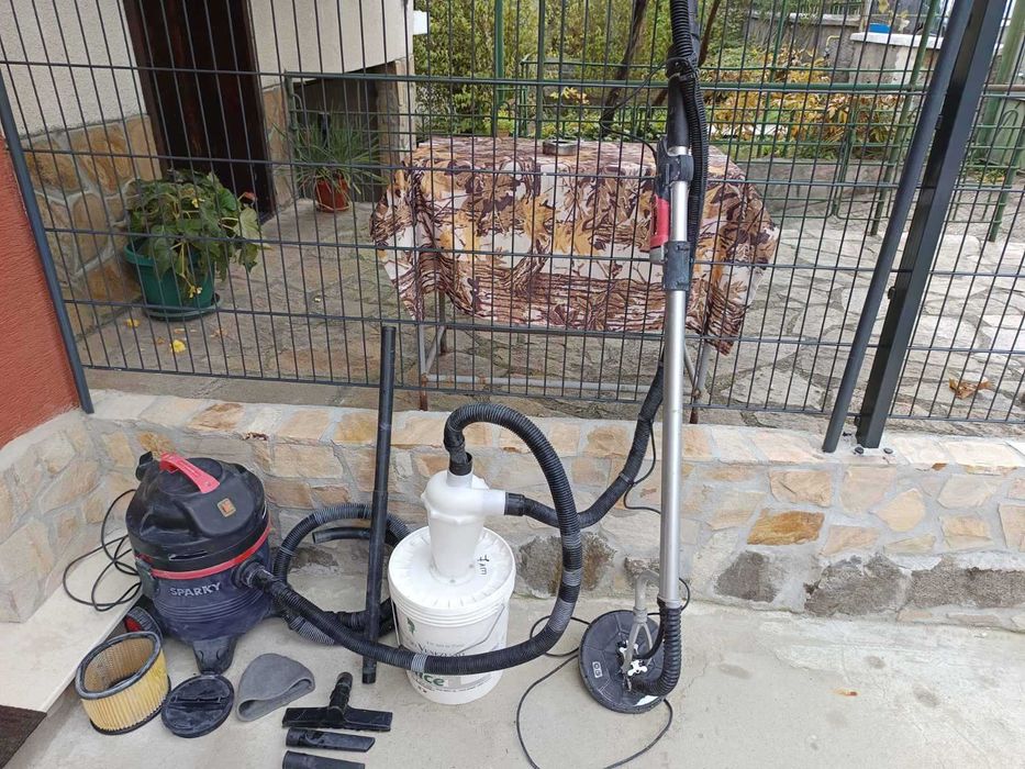 Прахосмукачка, жираф за шлайфане, сепаратор