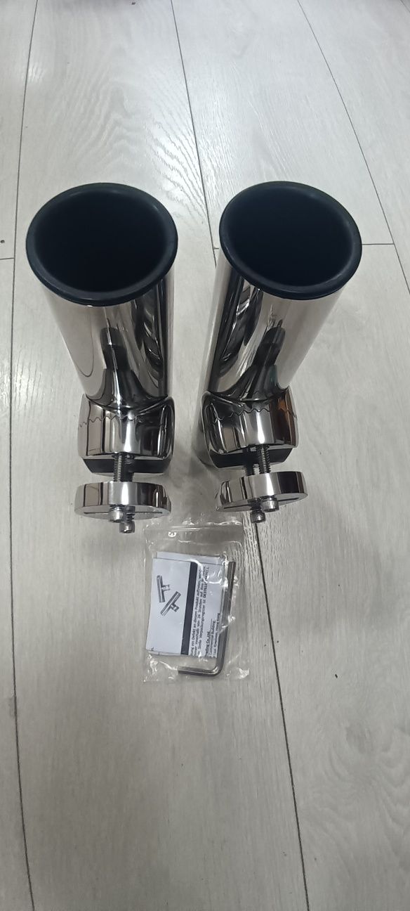 Set 2 suporți inox lansete barcă