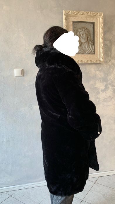 Palton din blană ecologică