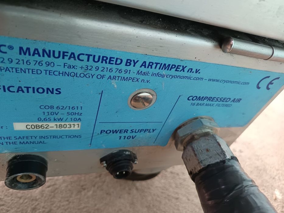 Aparat Sablat Gheata carbonica Cryonomic