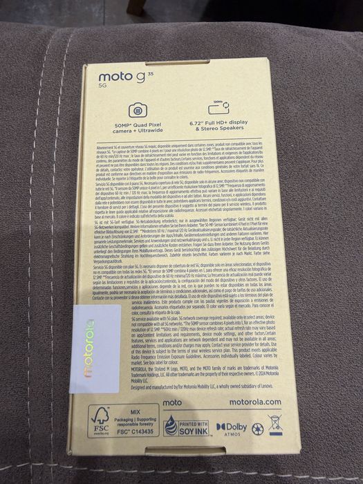 Телефон Motorola Moto g35 (чисто нов)