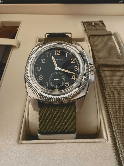 Часовник Longines Pilot Majetek, 43мм, L2.838.4.53.9, Box Edition