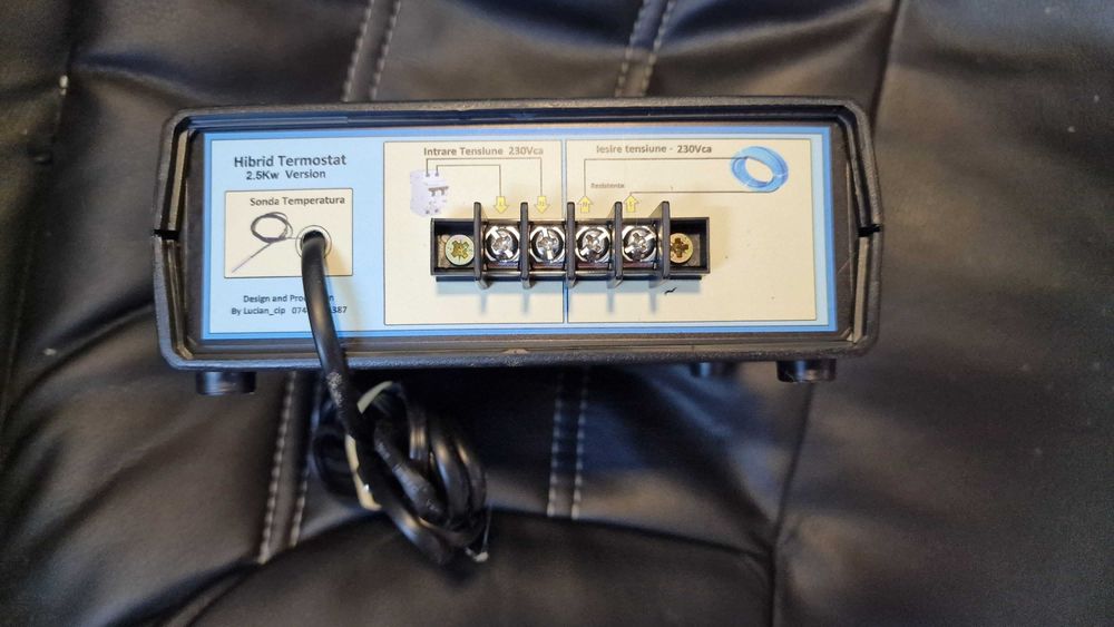 Pachet incalzire rasaduri 0.5-1mp termostat digital cu sonda temp.