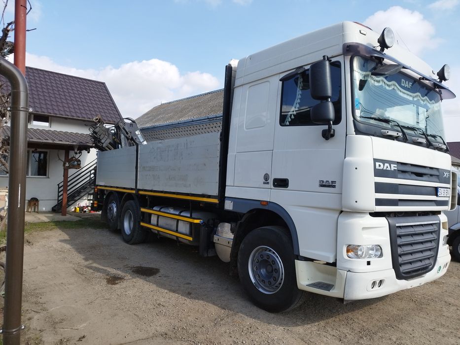 Vând Daf XF105 cu macara sau schimb cu utilaje!