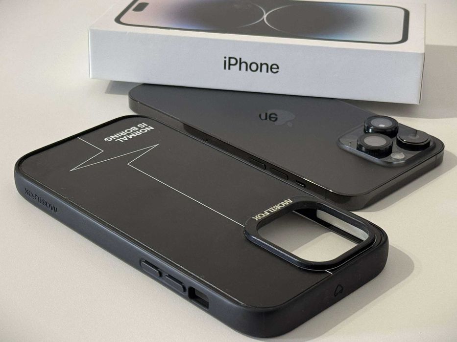 Бартер! iPhone 14 Pro Max Space Black (Черен) 87% Батерия.