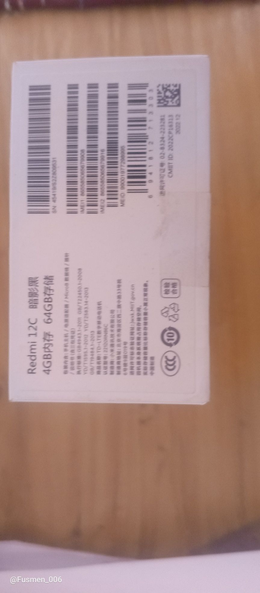 Redmi 12 C 4/64 GB xotirasi bor rangi qora