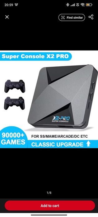 Retro video game X2-PRO , Android 2 in 1