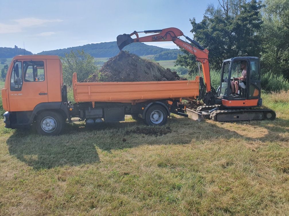 Inchiriez miniexcavator 5t si basculanta Almasu Huedin Jebucu Zimbor