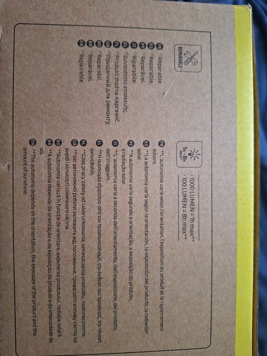 Proiector independent solar cu senzor de miscare Inspire Yonkers