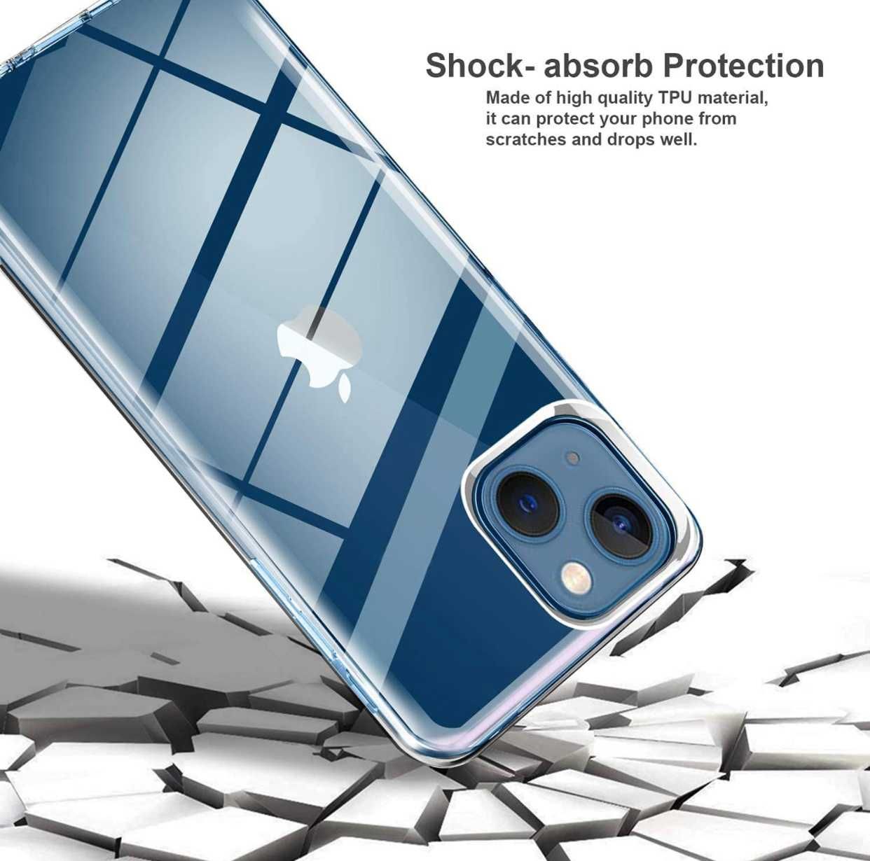 Husa CRYSTAL cu protectie 360° fata + spate pt. iPhone 14 , 14 Pro Max