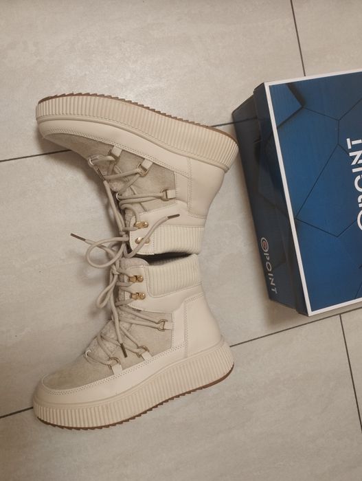 Бежави ботушки 37 номер