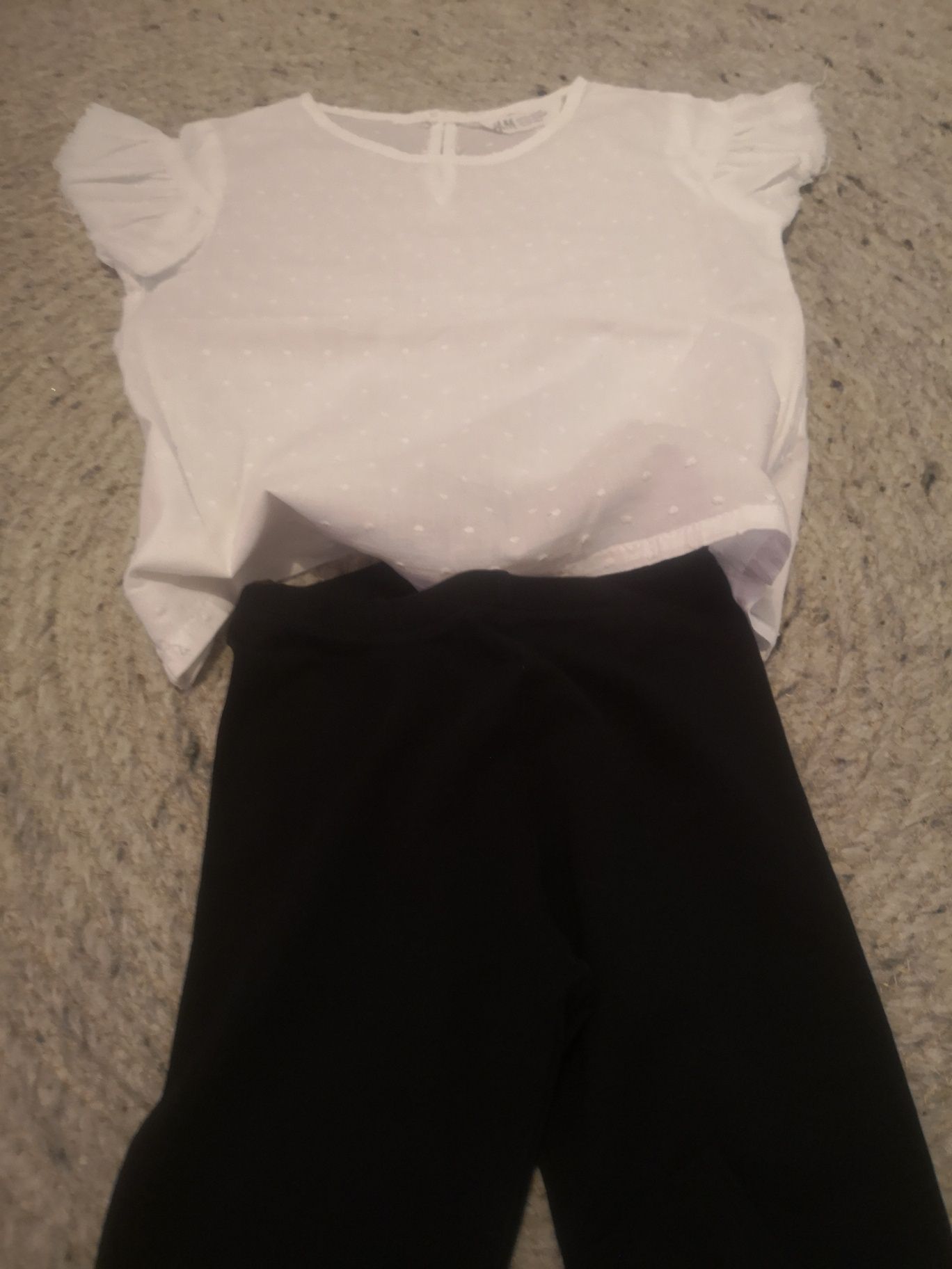 Outfit H&M colanti si bluzita pt fetite 3-4 ani 104 cm