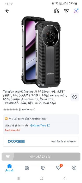 Telefon DODGEE S110 256GB/22GB