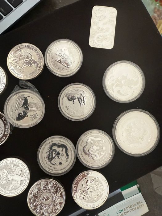Инвестиционно сребро. Различни колекции лимитирани - Лунар, и други