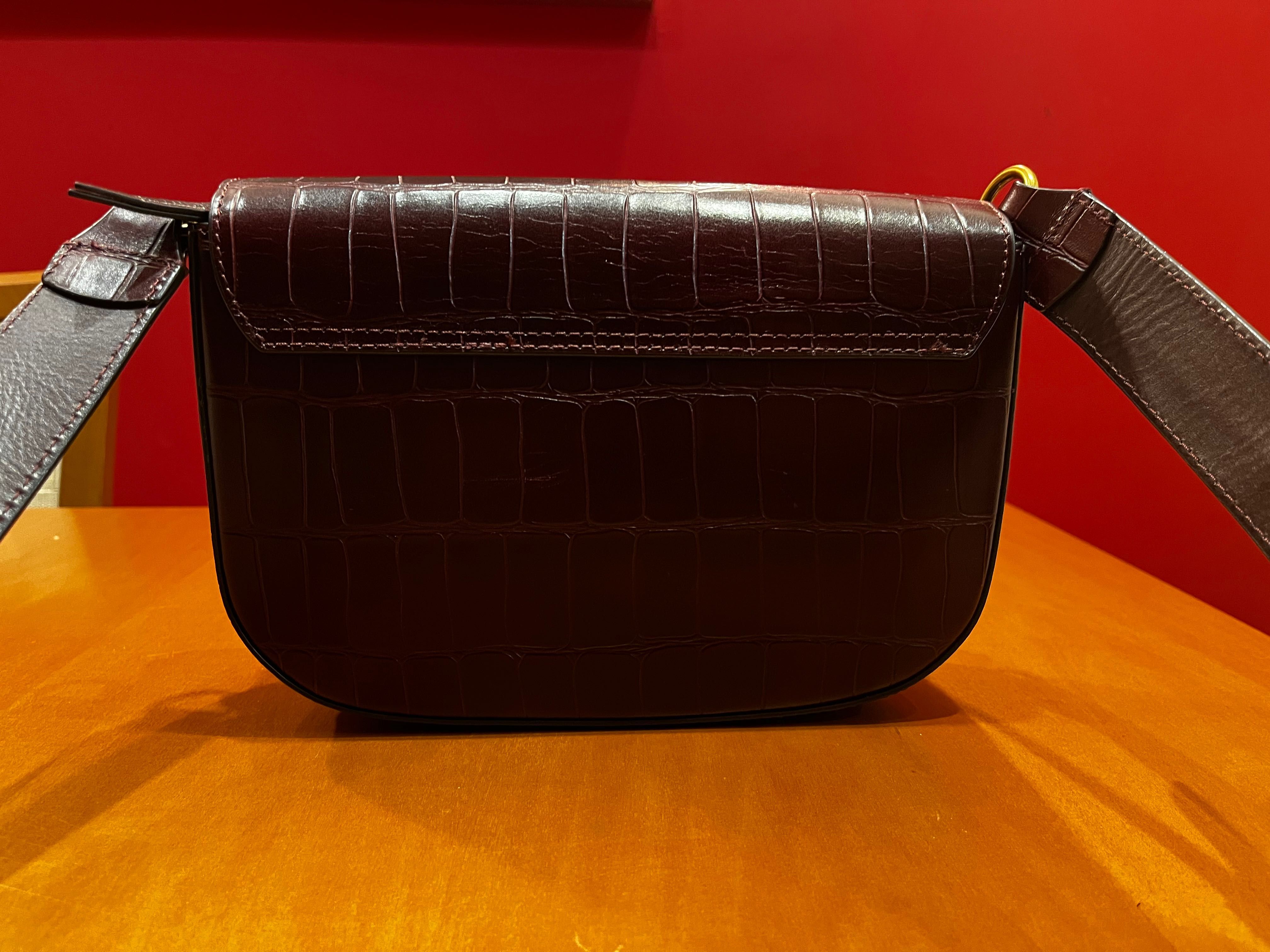 Дамска чанта Massimo Dutti Бордо