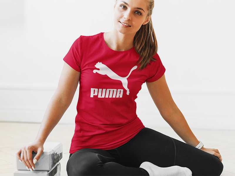 Дамска тениска Puma принт Модели и размери