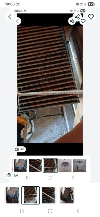 Gratar picnic  cu picioare detasabile in stare buna