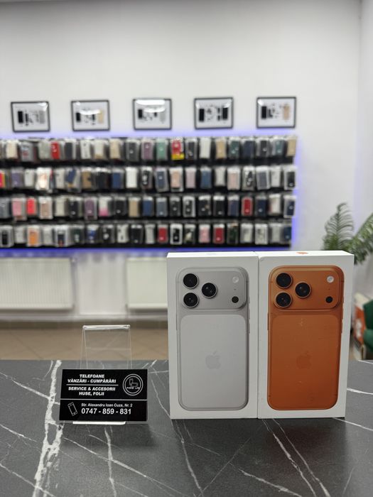 iPhone 17 Pro - 256Gb / 512Gb - Orange / Silver - NOU - Sigilat!