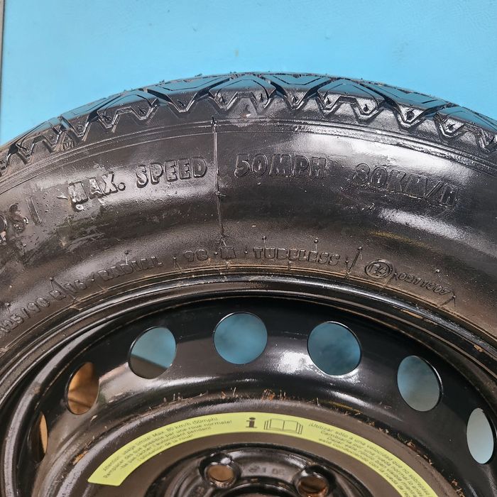 Roată rezervă slim 125/90/R16, 5 prezoane, 105 mm distanța intre axe,