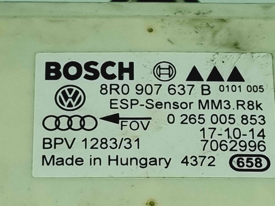 SENZOR ESP Audi A4 (8K2, B8.5) Facelift [Fabr 2008-2015] 8R0907637B |