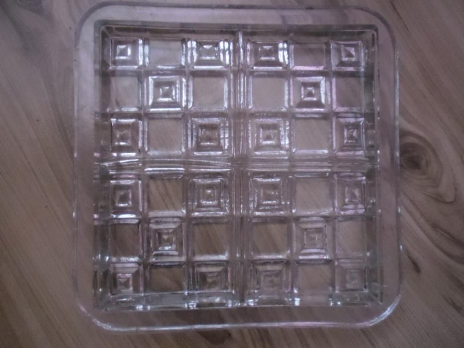 ретро четворно дебелостенно плато и метален поднос