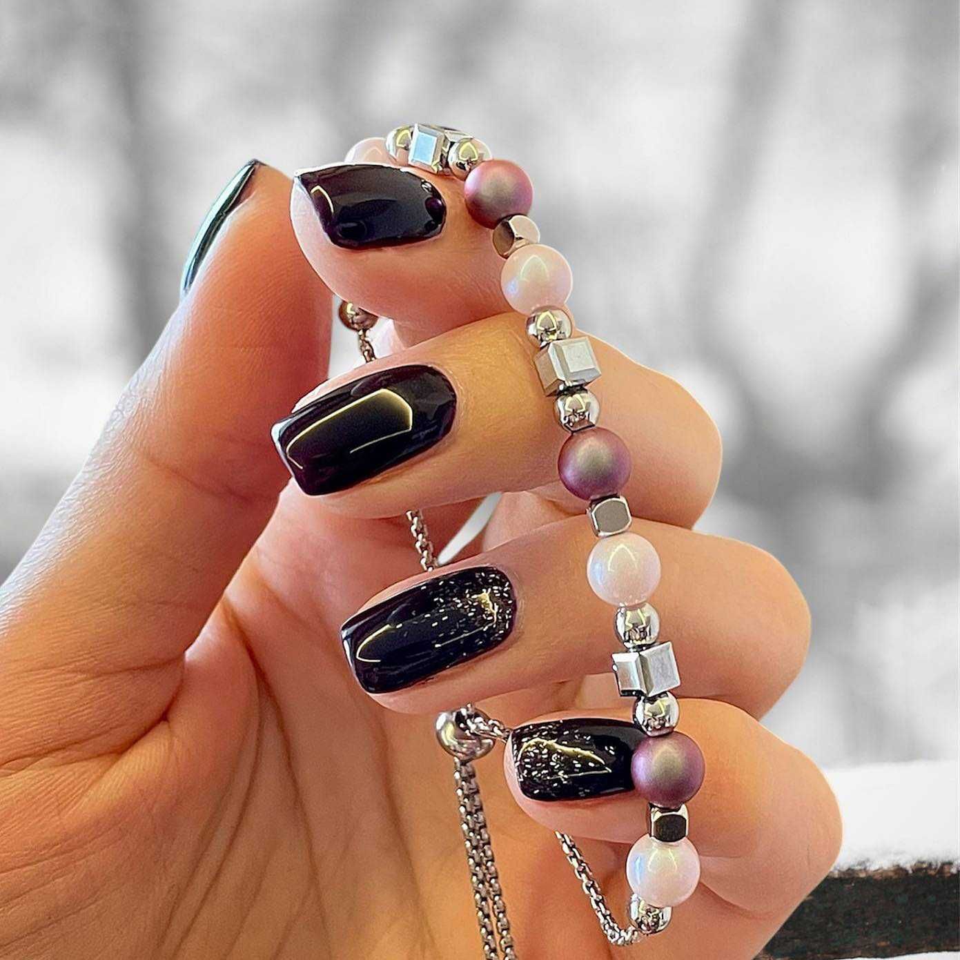 Дамска Гривна с Кристали и Перли Сваровски/Swarovski