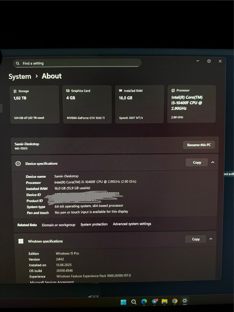 Игровой компьютер i5-10400F / GTX 1050 Ti / SSD + HDD / 16 GB RAM