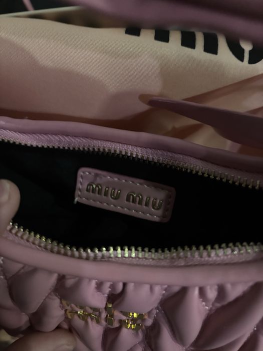 Geanta Miu Miu Mini Matelasse Pink Handbag