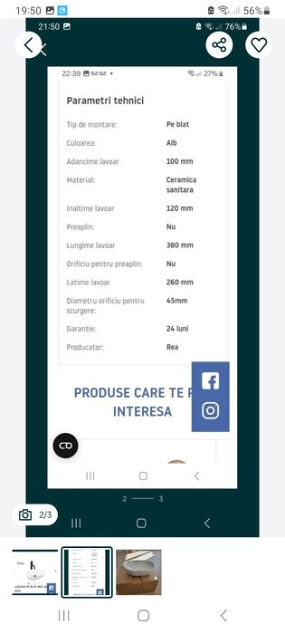Lavoar nou în cutie