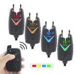 Avertizori/senzori/alarma pescuit 2025 4+1 statie Wireless 2 Way