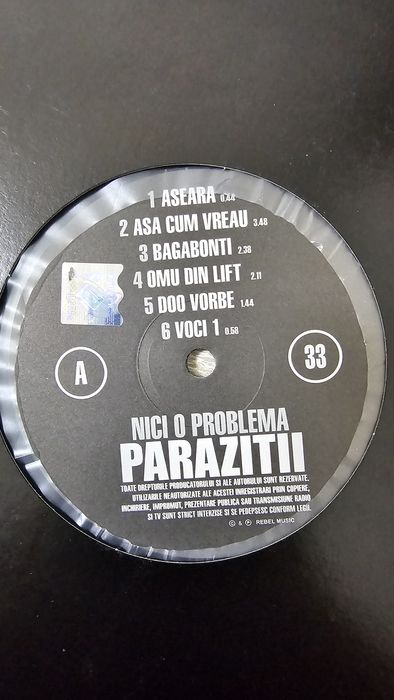 Album Vinyl  Paraziții "NICI O PROBLEMA"