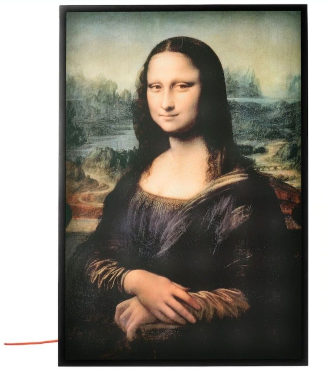 Ikea X Virgil Abloh MARKERAD Mona Lisa off white tablou