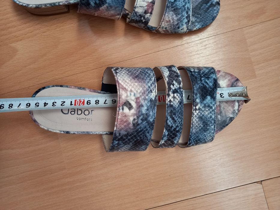 Нови дамски равни чехли от естествена кожа Gabor EU39/39.5