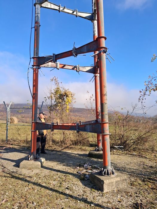 Vând antena din țeavă 35 m înălțime