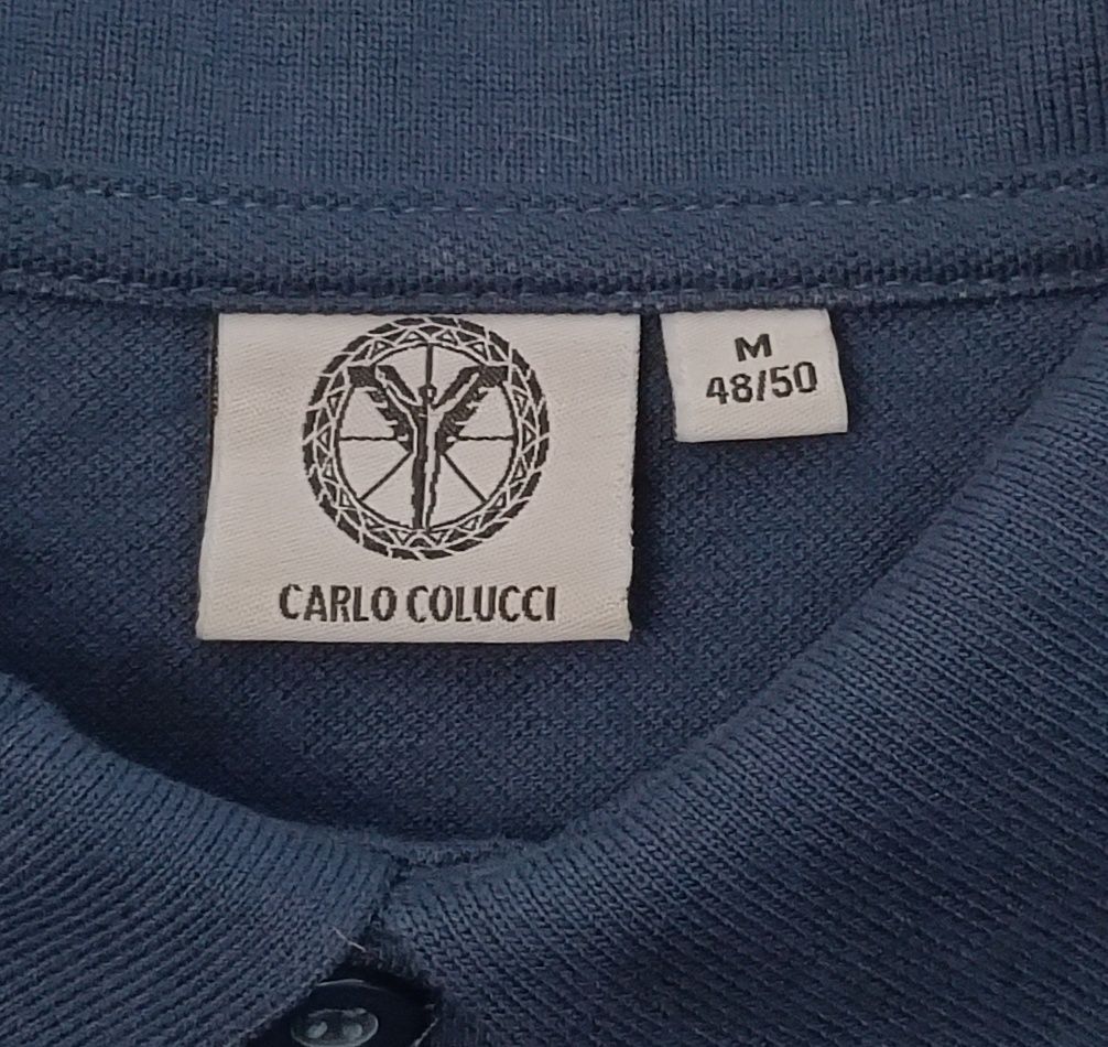Carlo Colucci Polo Shirt оригинална тениска M памучна поло фланелка