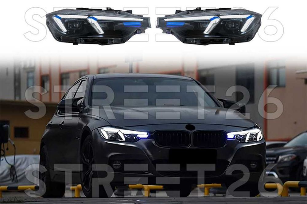 Faruri LED BMW Seria 3 F30 F31 (2011-2019) G20 Design Pentru Xenon