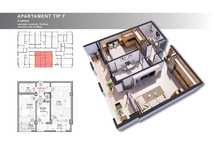 Apartament cu 2 camere decomandat cu suprafata de 63 mp