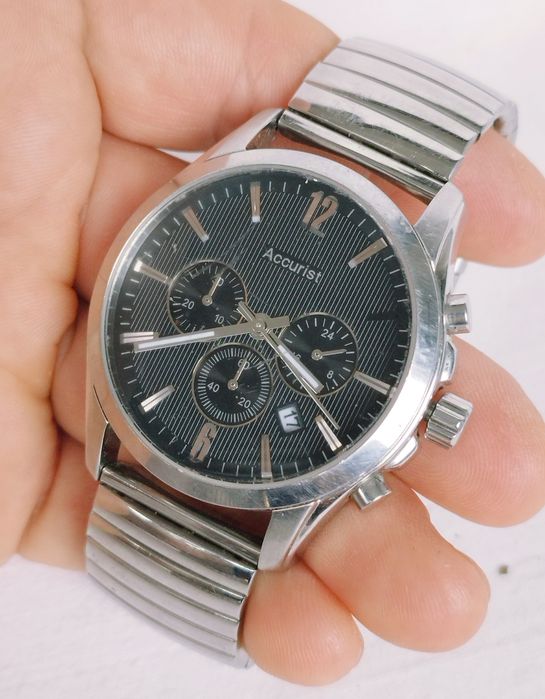 Ceas bărbătesc Accurist cu quartz, cronograf, din oțel inoxidabil