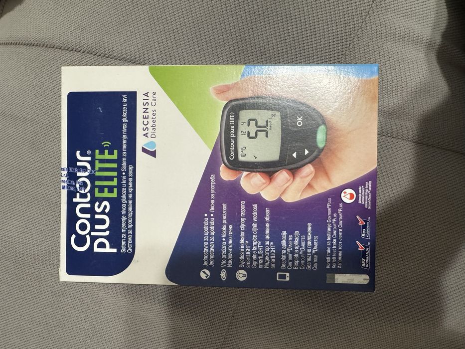 Чисто нов комплект глюкомер Contour plus elite