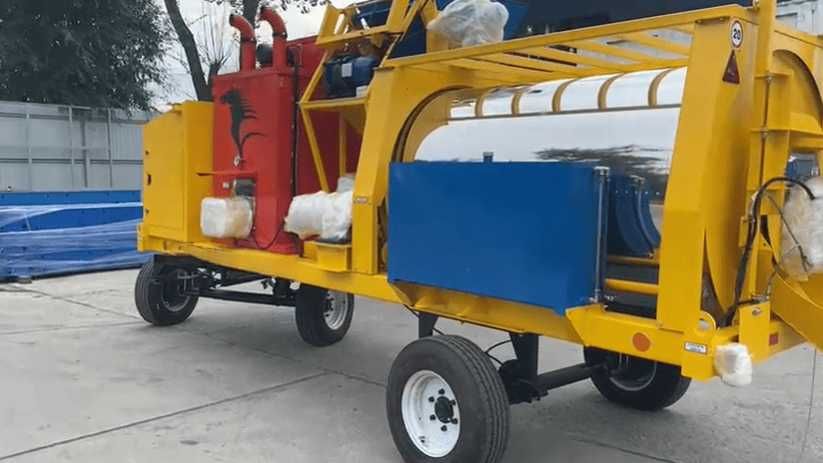 Мини АБЗ на прицепе производительностью 4 тонн/час