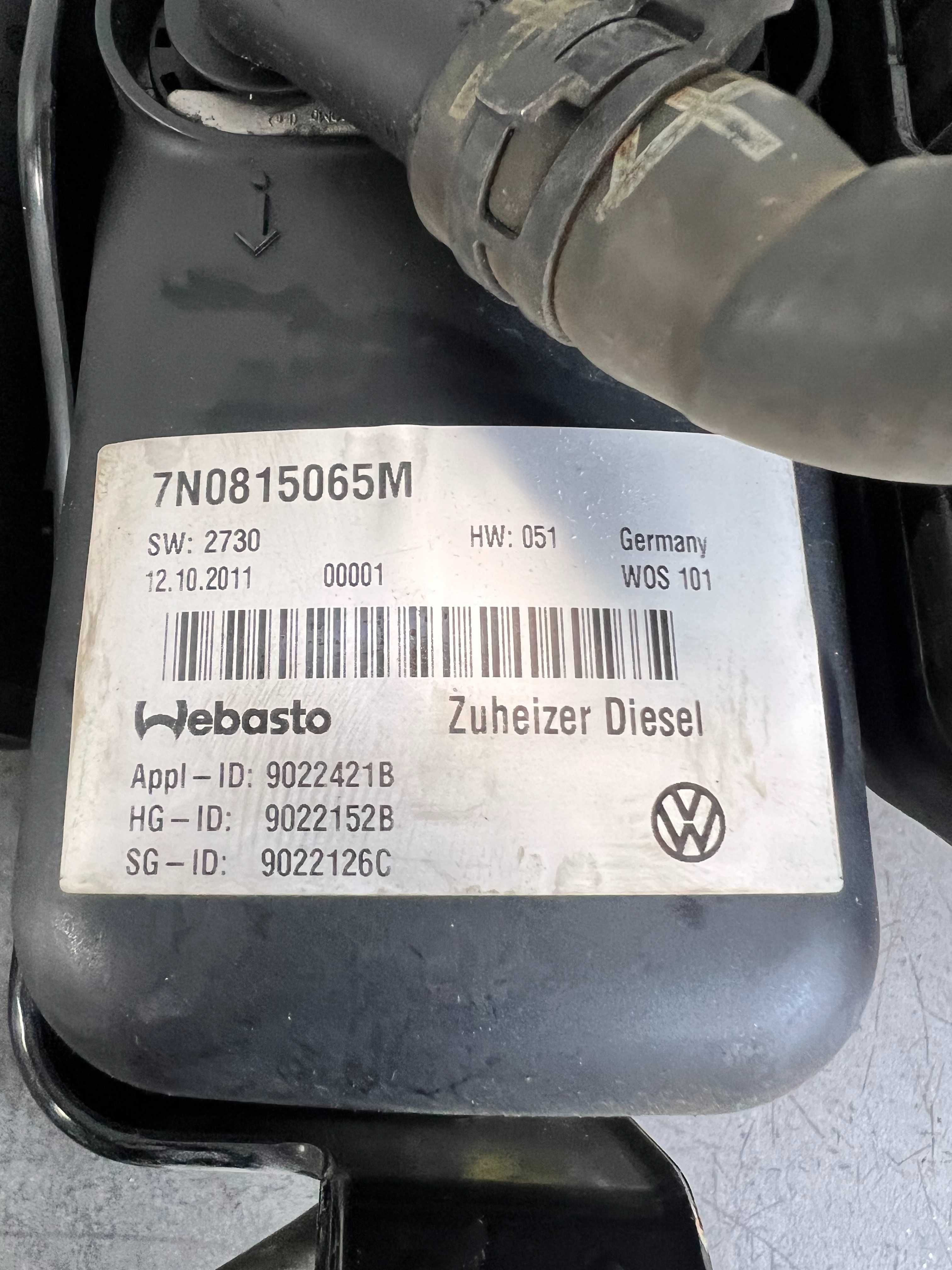 Webasto Audi Q3/VW Golf 7/ VW Tiguan Sharan 7N0815065M